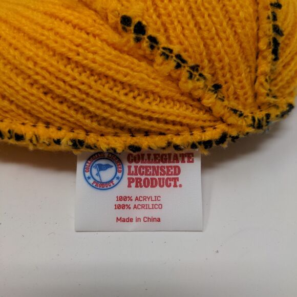 Franchise Club Iowa Hawkeyes Men's Knit Beanie Hat Black Embroidered Bird Logo - Picture 11 of 12